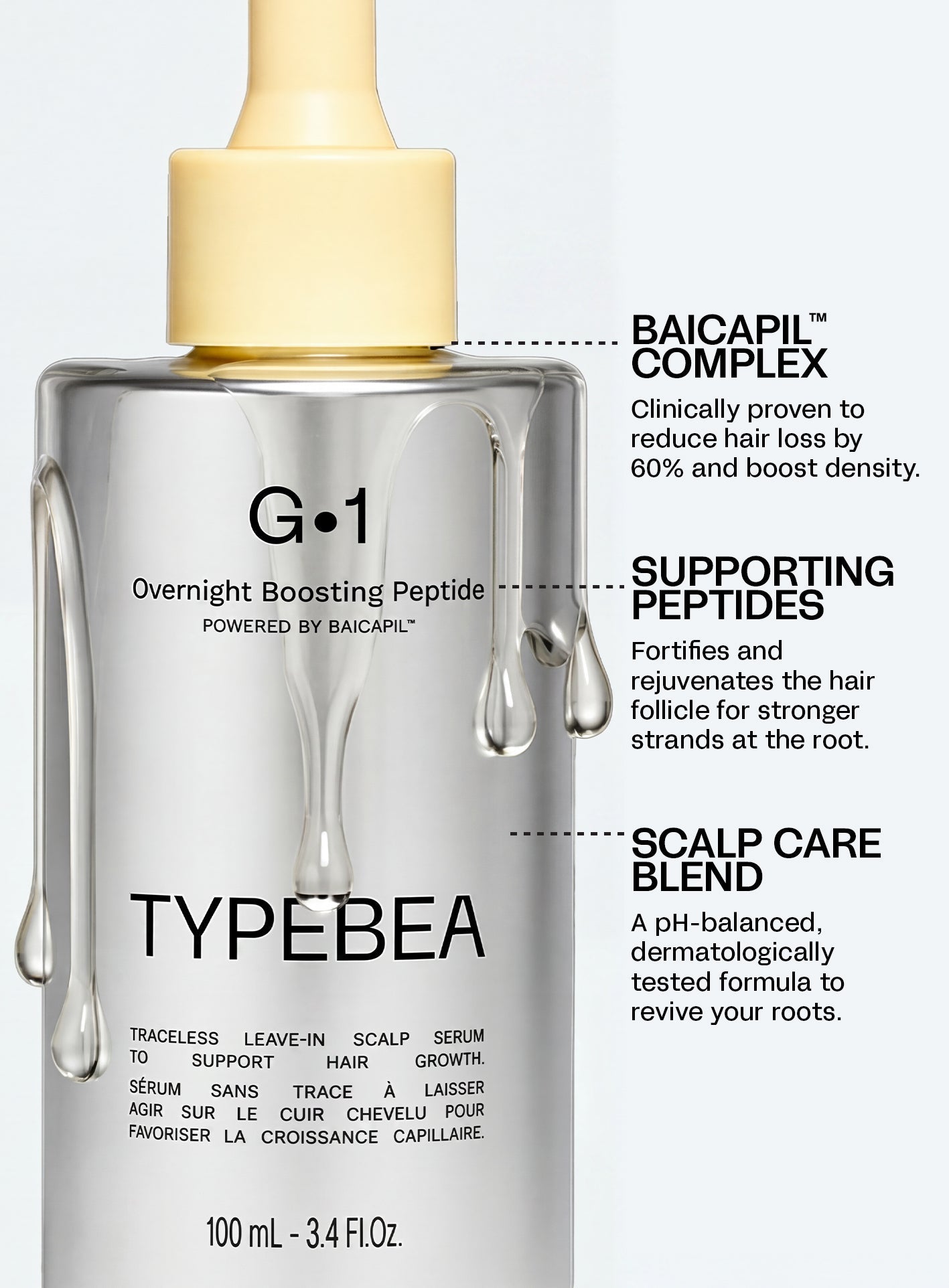 Travel Size - Overnight Boosting Peptide Hair Serum