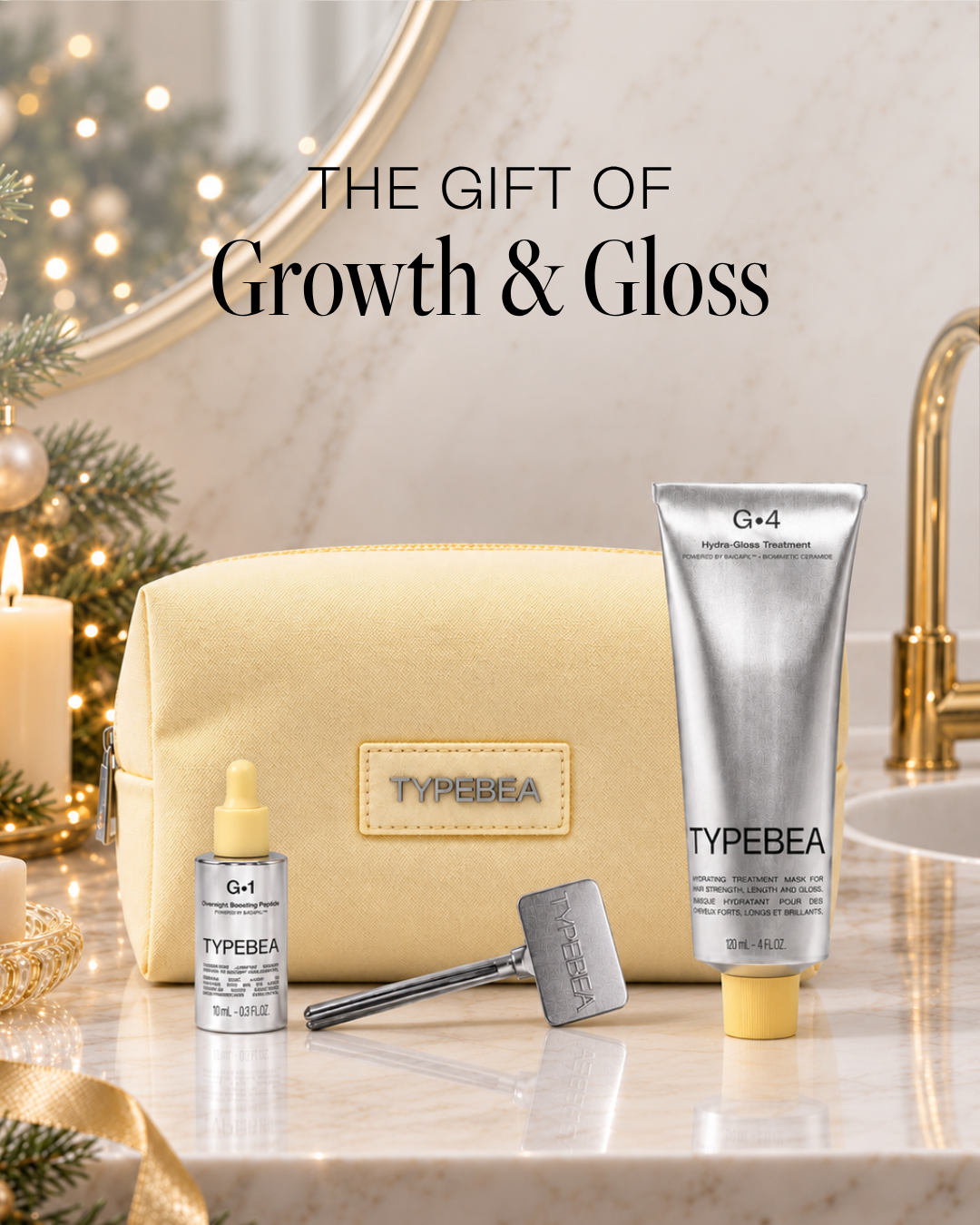 The Hair Growth & Gloss Kit - Holiday Gift Set