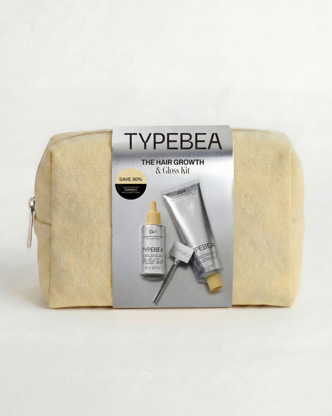 TYPEBEA Hair Growth & Gloss Kit: gift pack front
