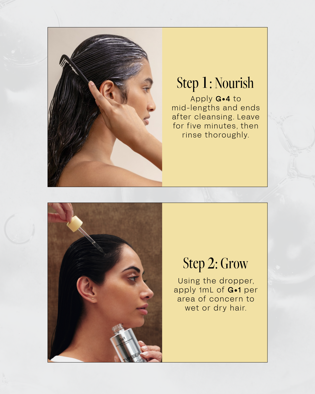 TYPEBEA Hair Growth & Gloss Kit: how to use
